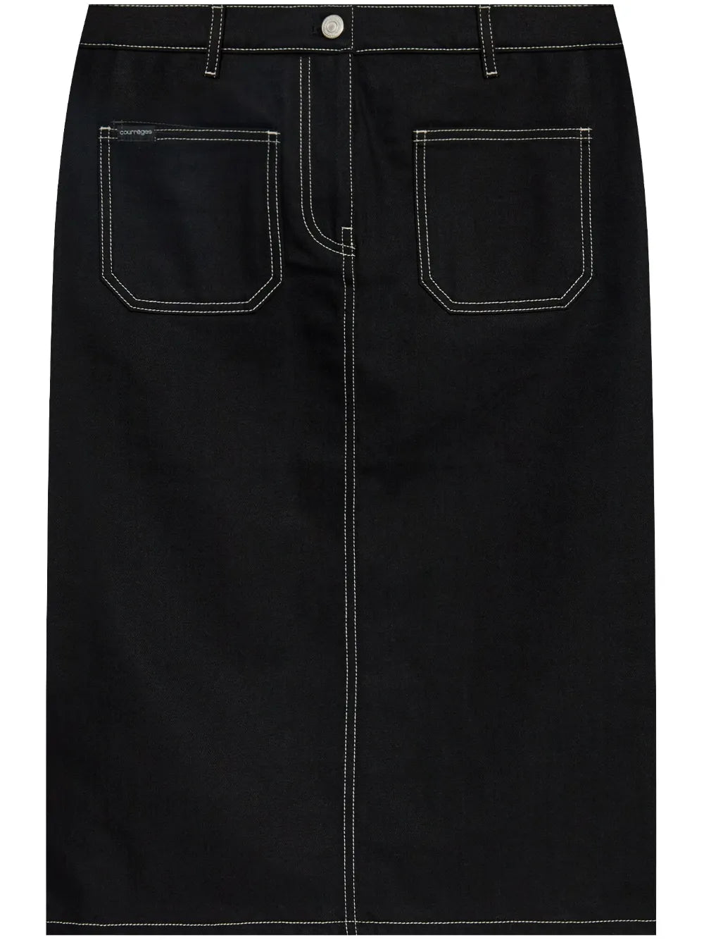 Denim Straight Skirt