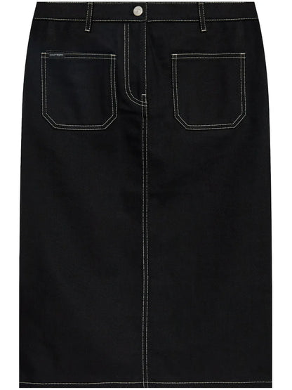 Denim Straight Skirt