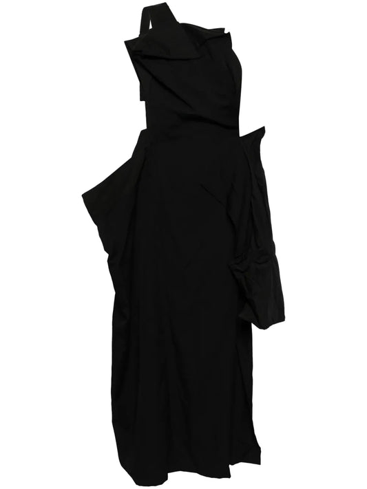 Box-Detail Suspender Dress