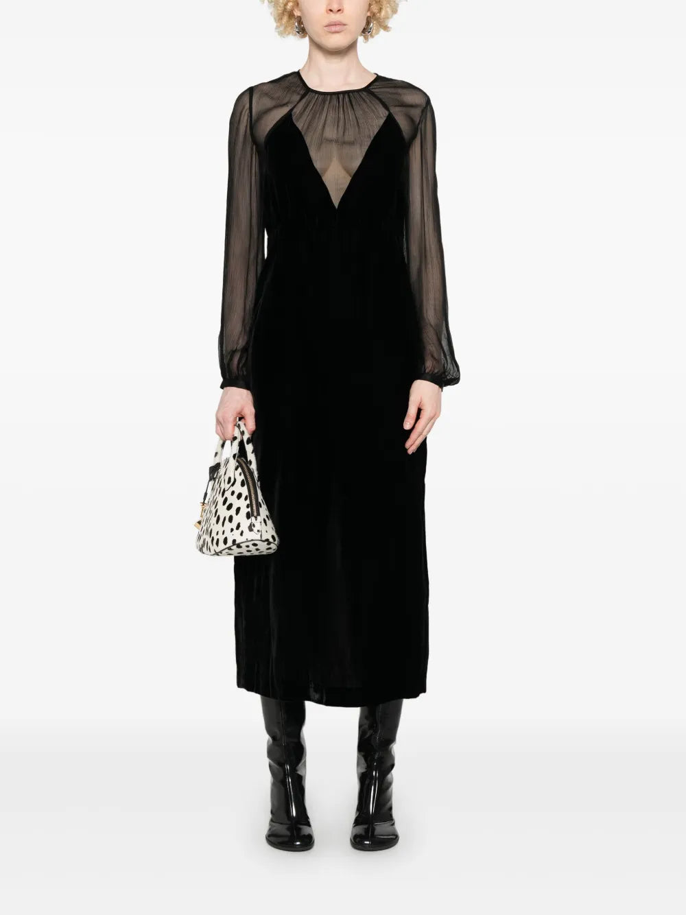 Velvet Midi Coat