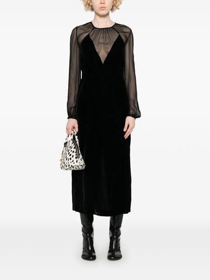 Velvet Midi Coat