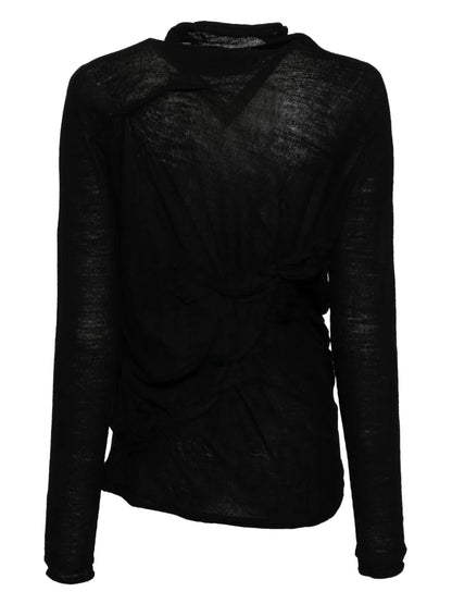Twist Detail Knitted Top