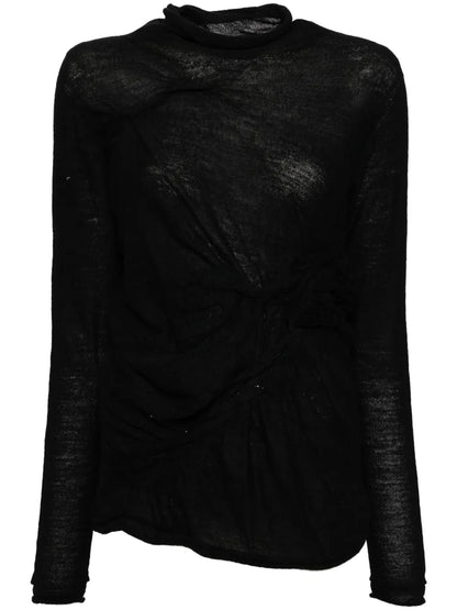 Twist Detail Knitted Top