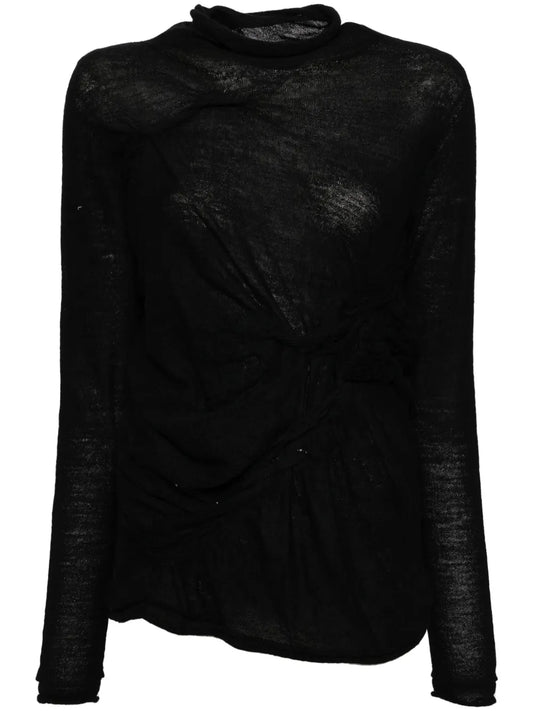 Twist Detail Knitted Top