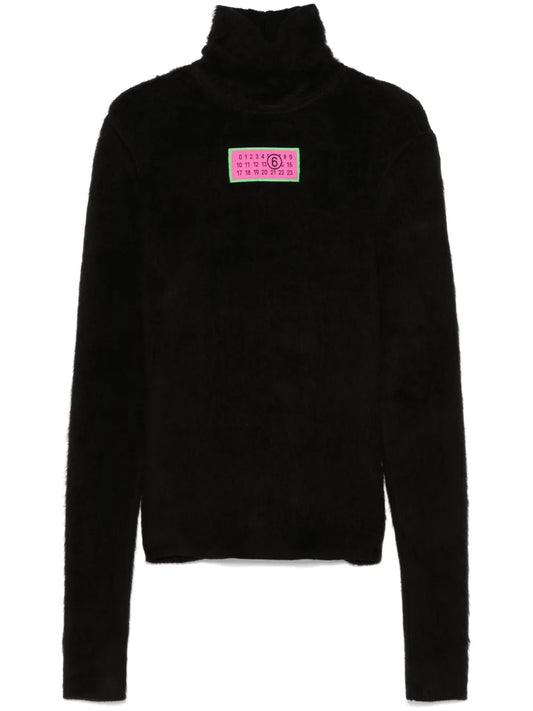 Numbers-Motif Sweater