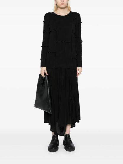 Ribbed-Knit Long-Sleeved Jumper
