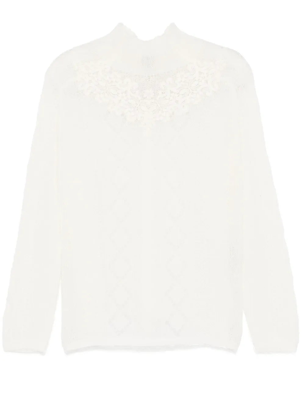 Lace-Detail Sweater