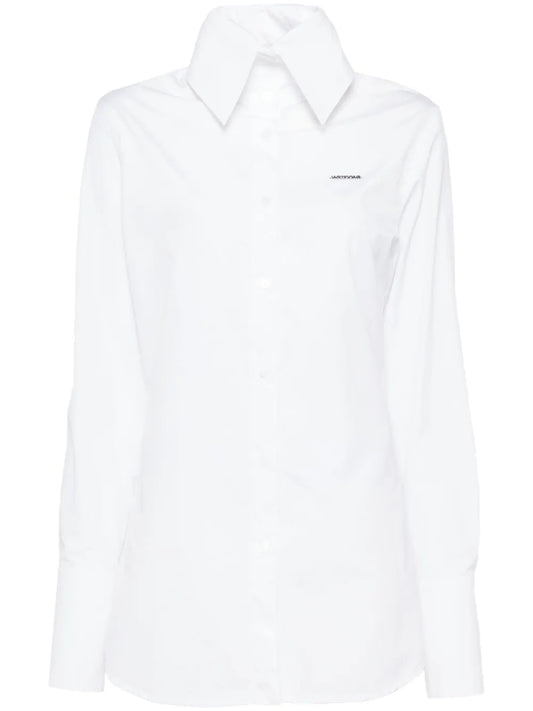 High-Neck Collar Shirt