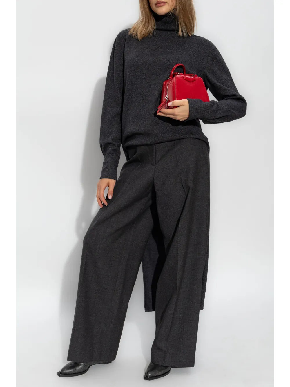 Wool Wide-Leg Trousers