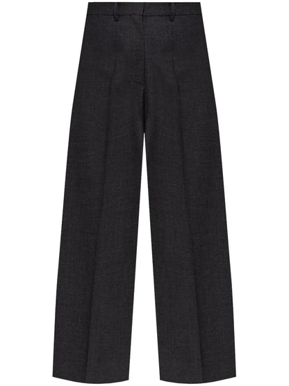 Wool Wide-Leg Trousers