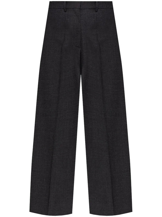 Wool Wide-Leg Trousers
