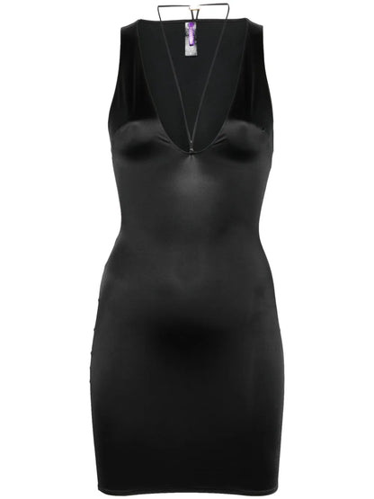 V-Neck Mini Dress