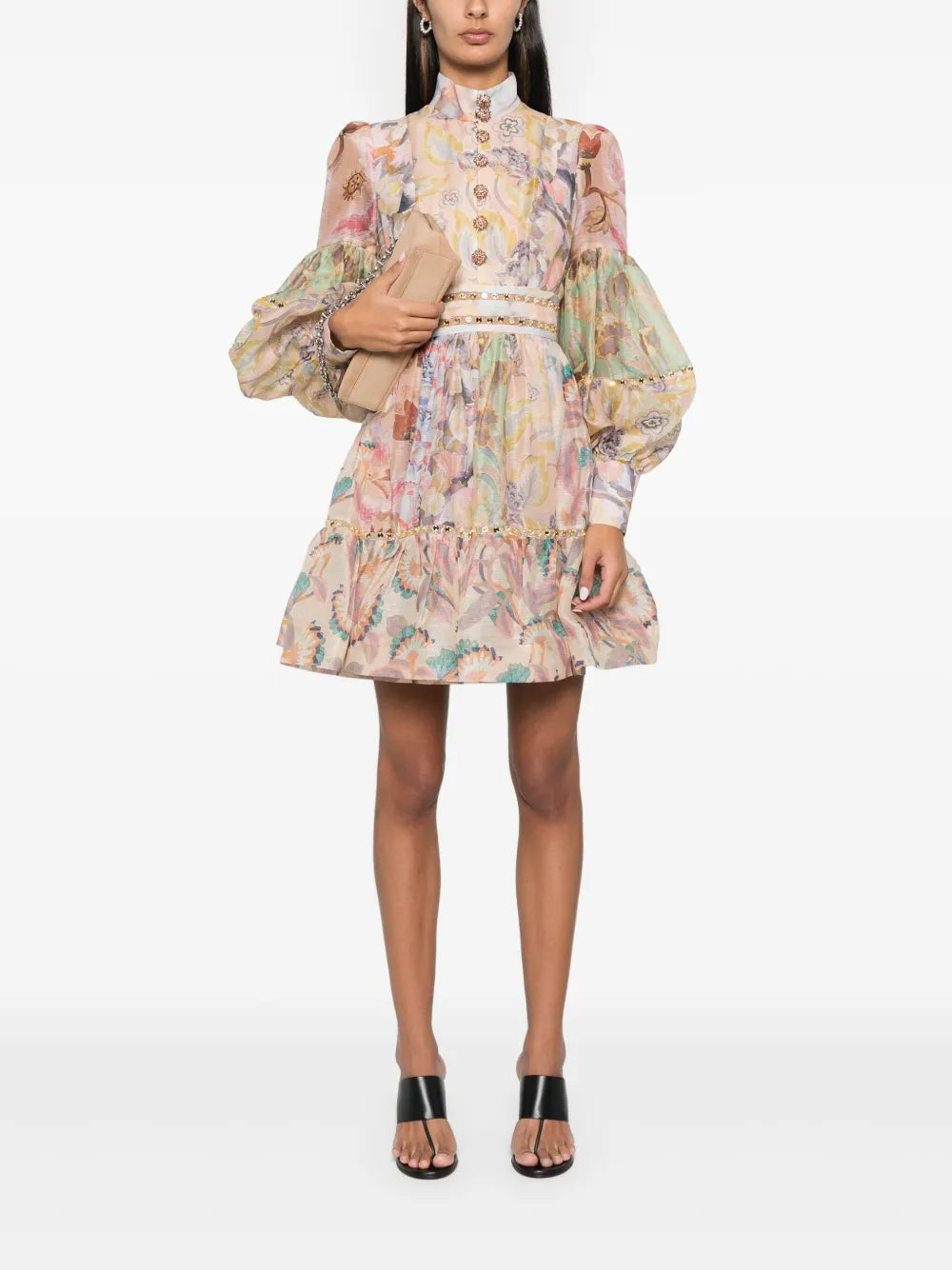 Illustration Mirror Mini Dress