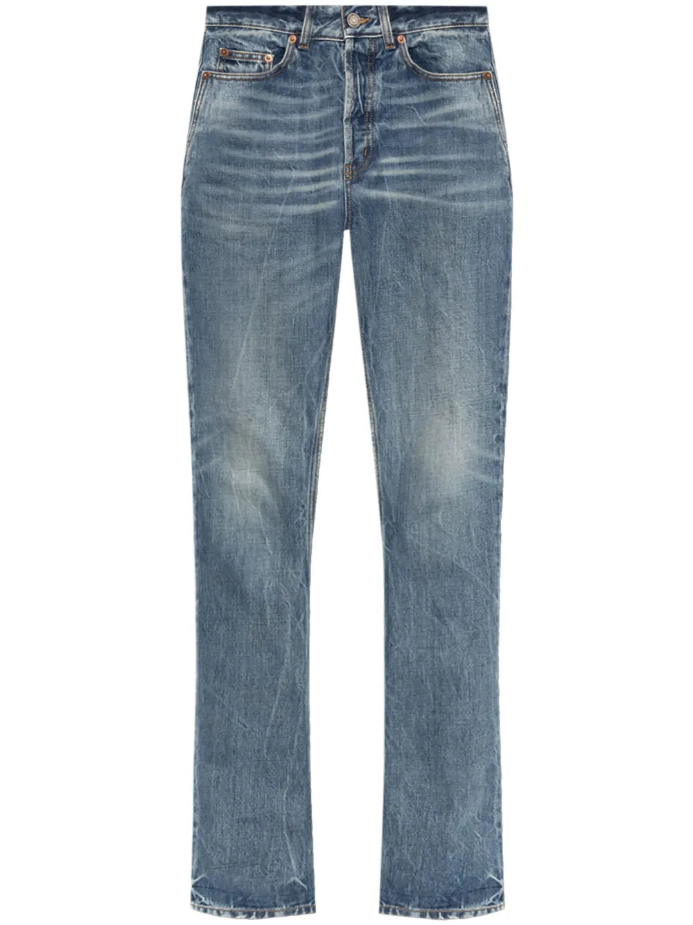 Logo-Patch Straight Jeans