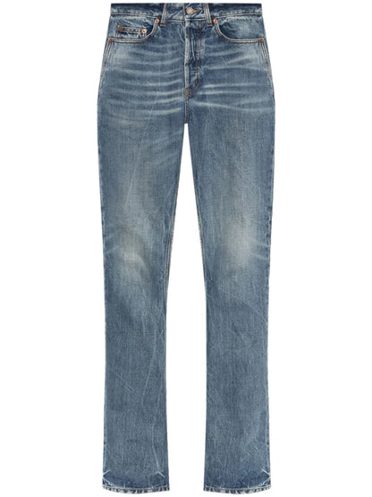 Logo-Patch Straight Jeans