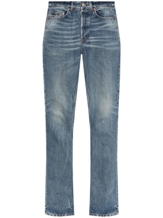 Logo-Patch Straight Jeans