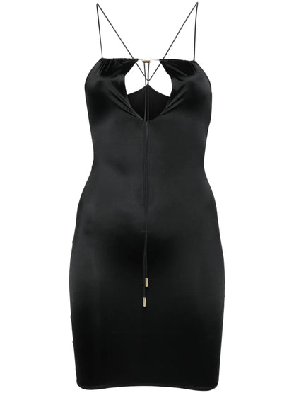Crossover-Strap Mini Dress