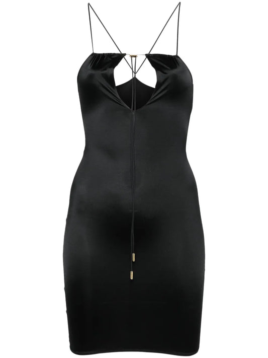 Crossover-Strap Mini Dress