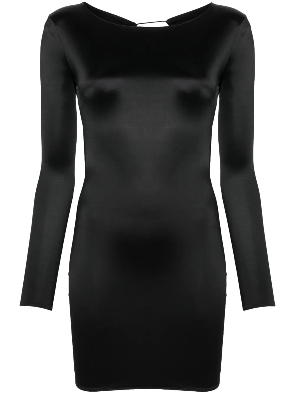 Open-Back Long-Sleeve Mini Dress