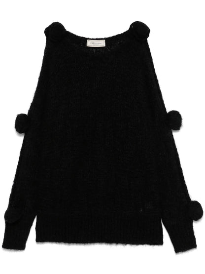 Floral-Appliqué Sweater