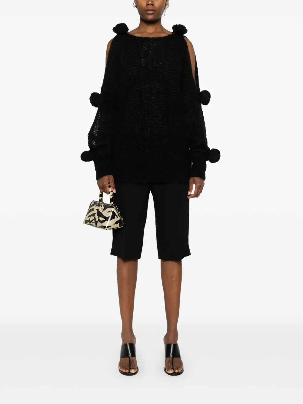 Floral-Appliqué Sweater