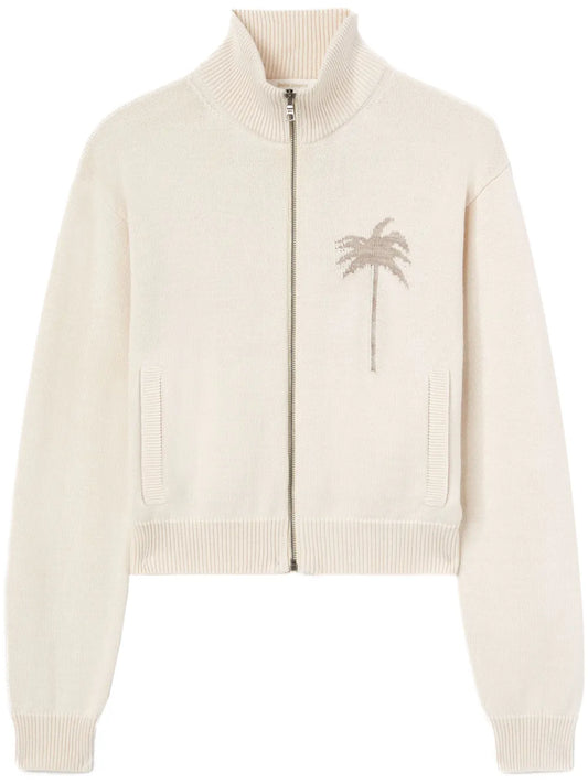 Palm Tree Knitted Track Top