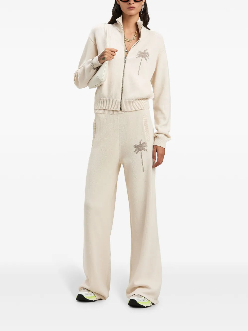 Palm Tree Knitted Trousers