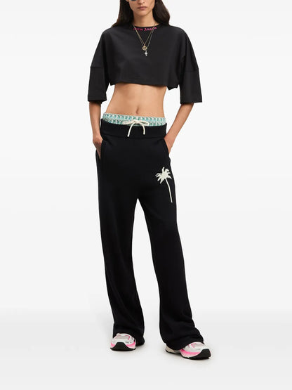 Palm Tree Knitted Trousers