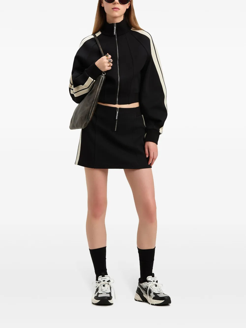 Side-Stripe Mini Skirt