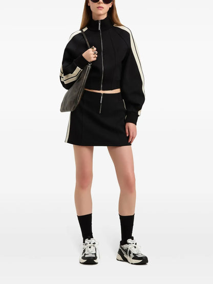 Side-Stripe Mini Skirt