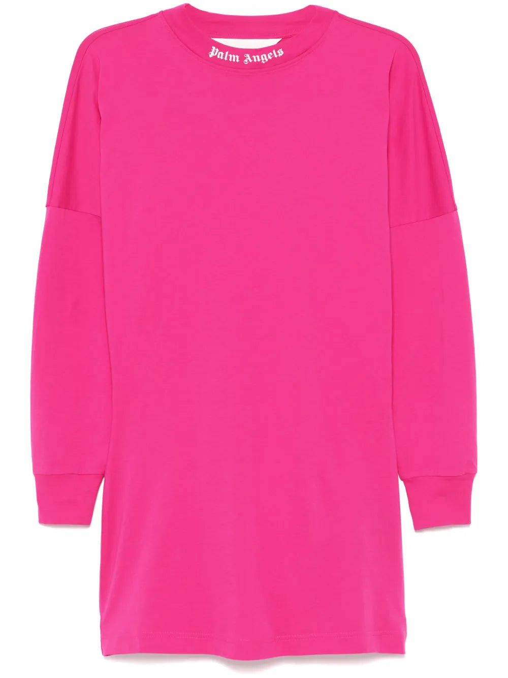 Curved-Logo Mini Dress