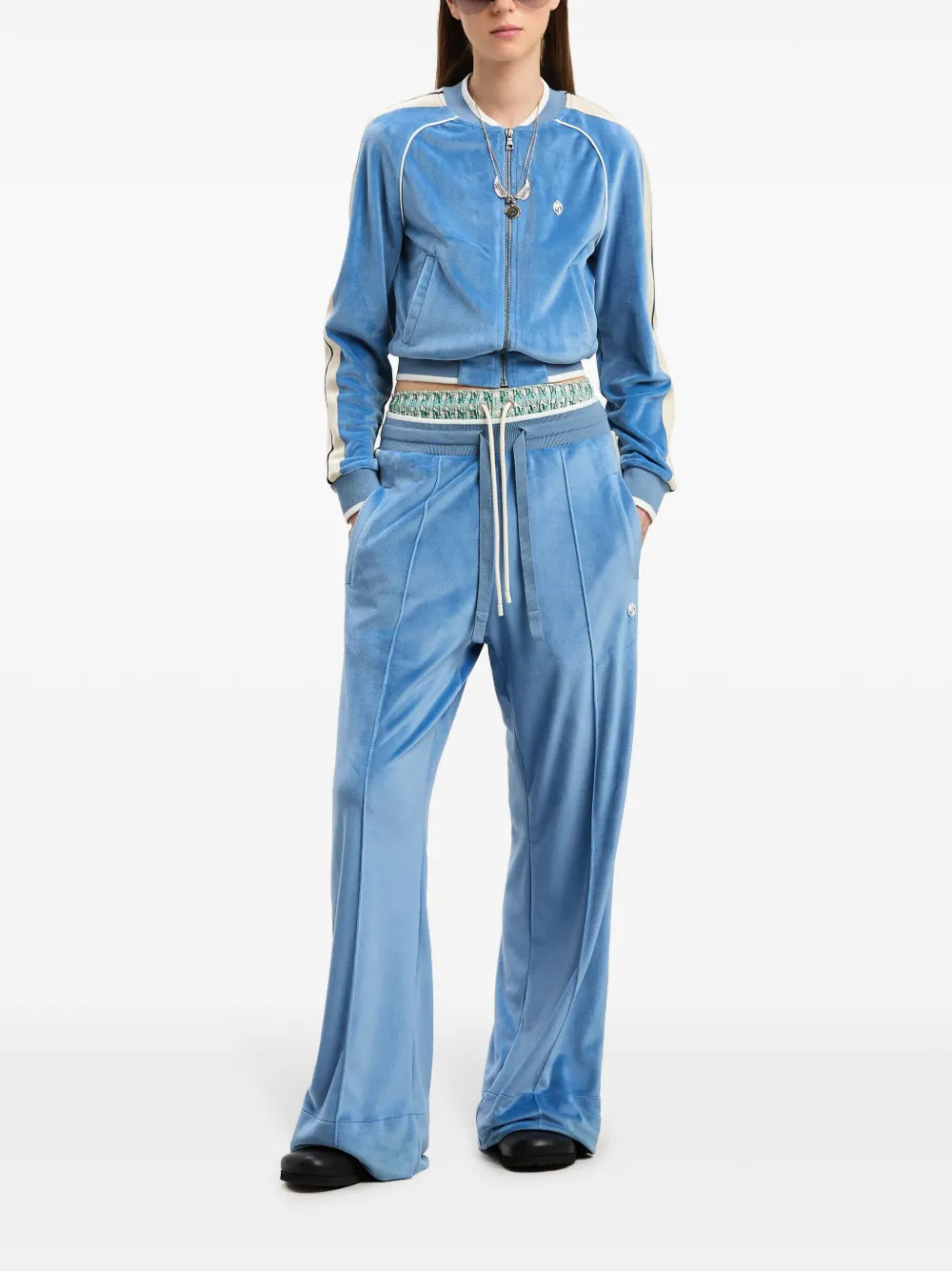 Oval-Palm Chenille Sweatpants