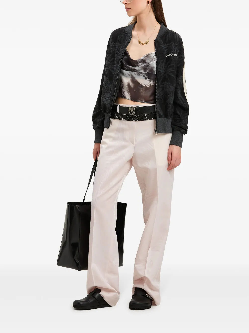 Palms-Jacquard Trousers