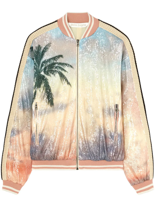 Sunrise Palm Bomber Jacket