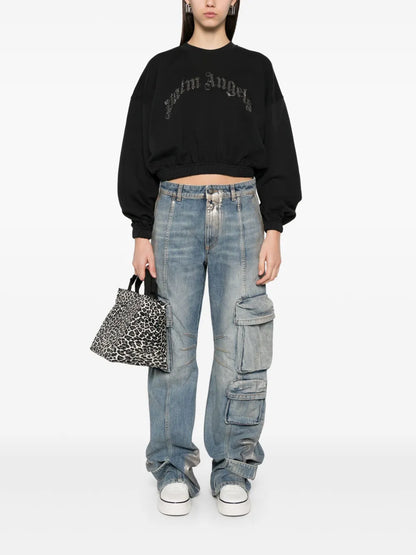 Curved-Logo Sweatshirt