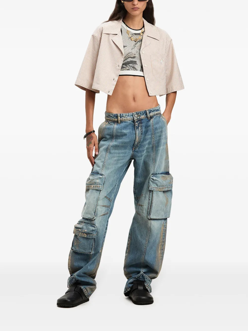 Logo Cropped Shirt