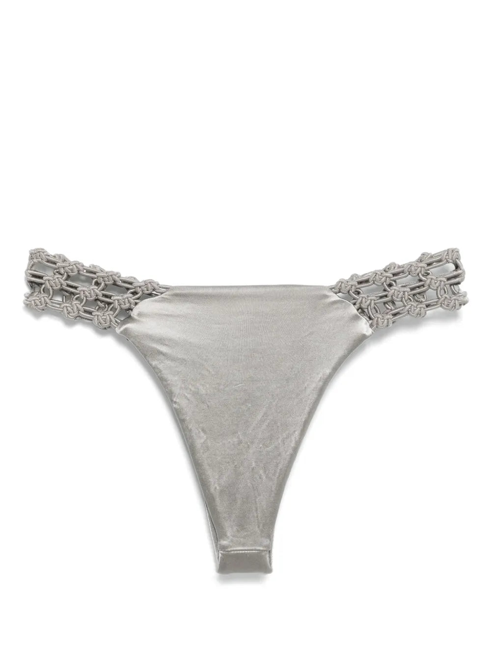 Floral-Macrame Bikini Bottoms