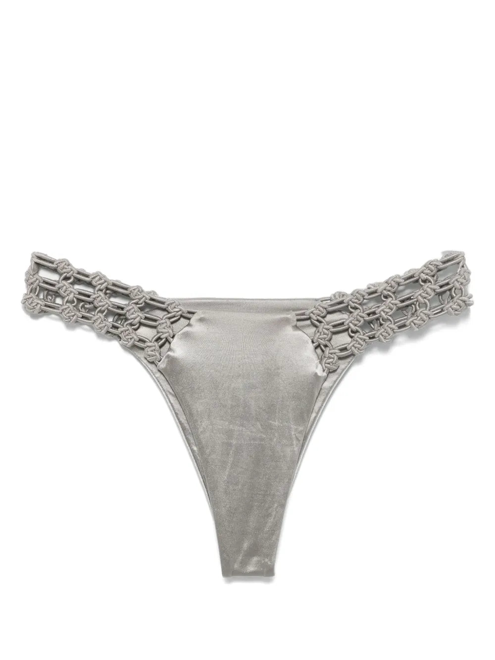 Floral-Macrame Bikini Bottoms