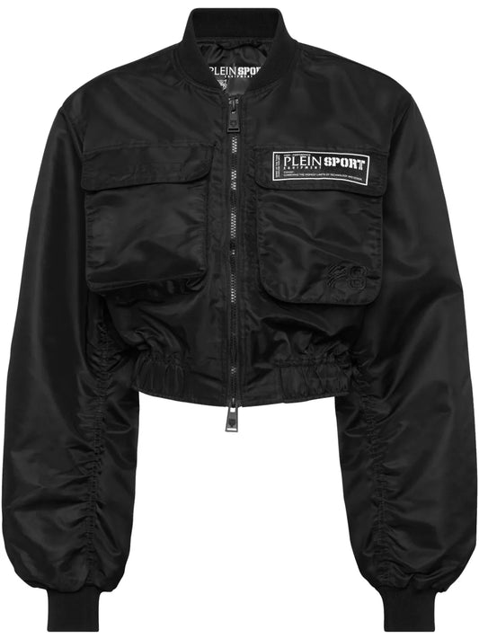 Cropped Bomber Jacket