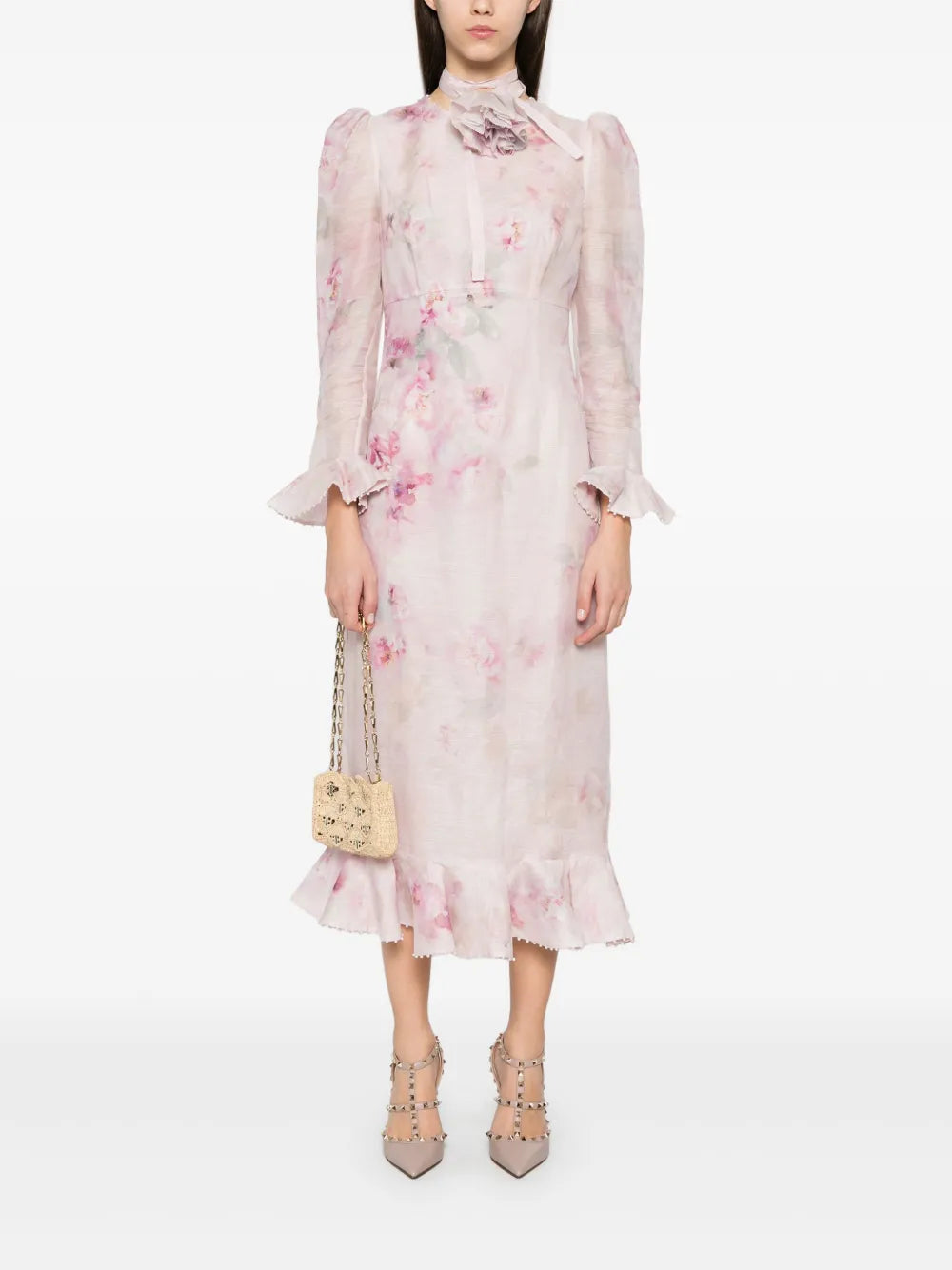 Crush Flower Midi Dress