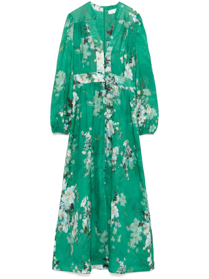 Everley Plunge Midi Dress