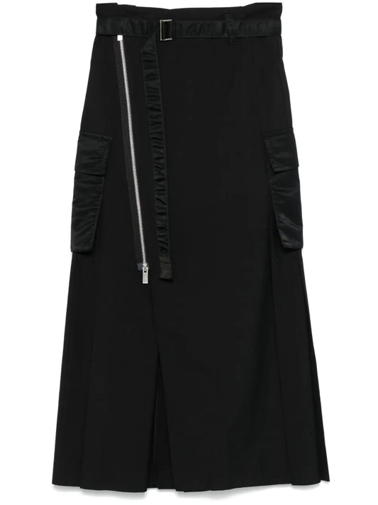 Pleated Midi Skirt