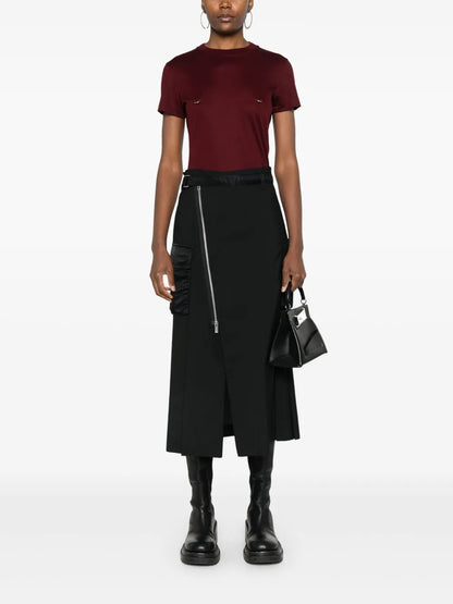 Pleated Midi Skirt