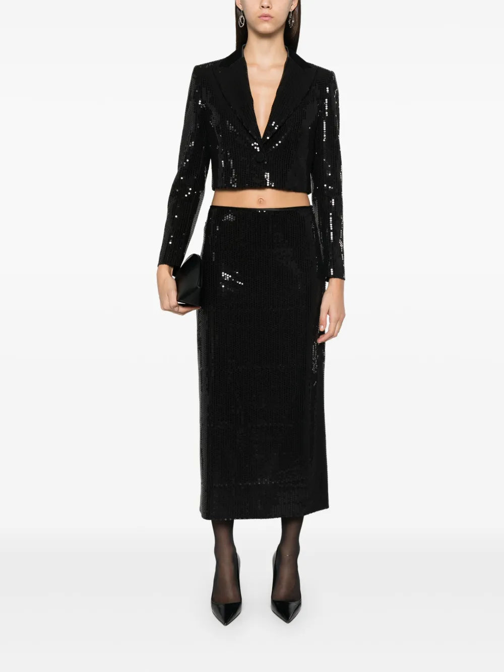 Sequinned Maxi Skirt