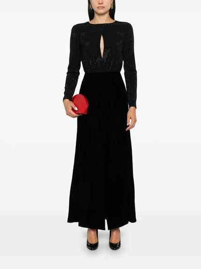 Rhinestoned Maxi Dress