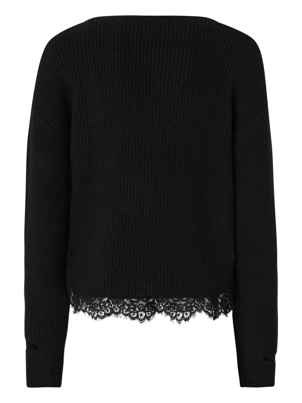 Lace-Trim Sweater