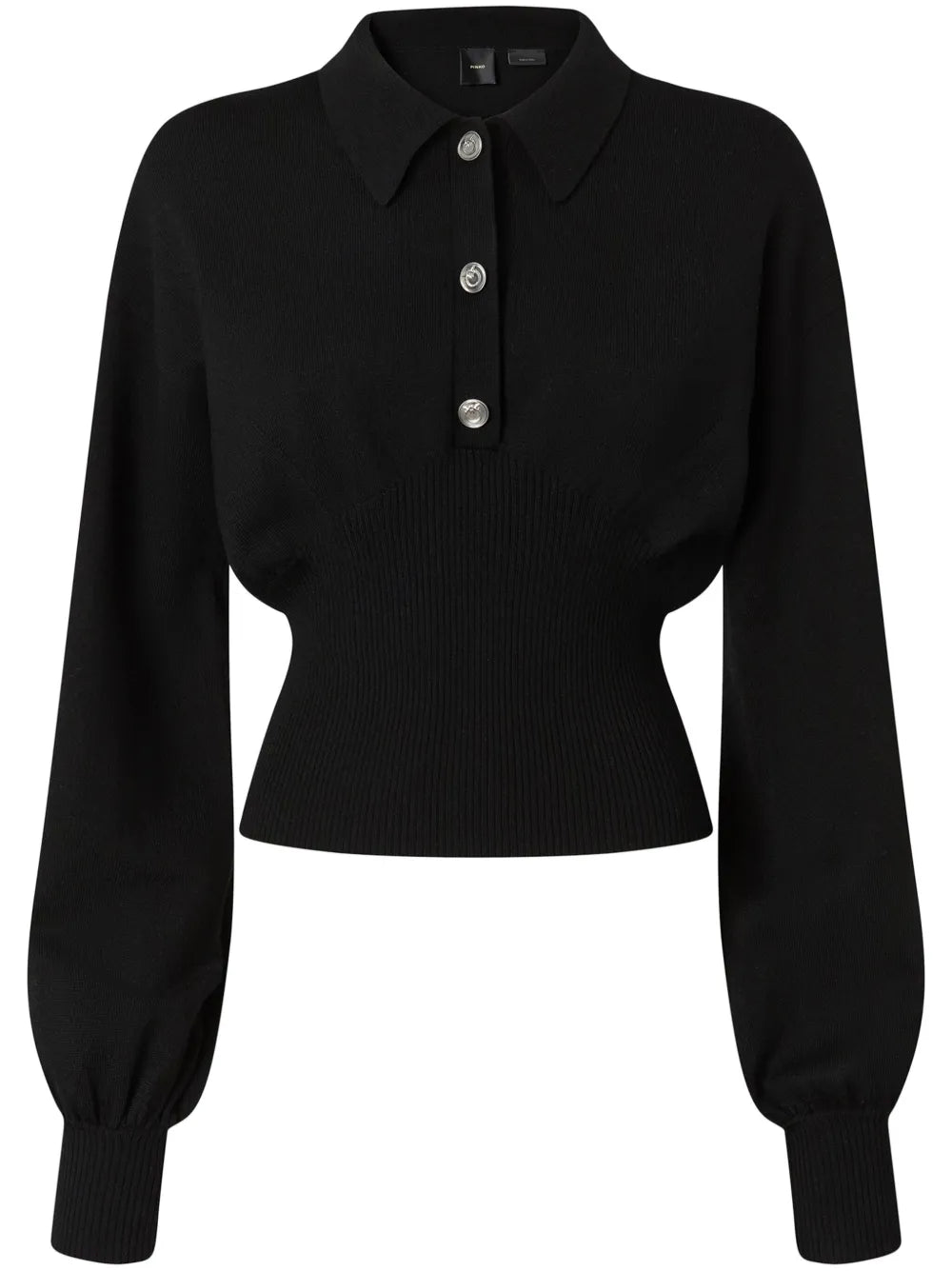 Ribbed Polo Top