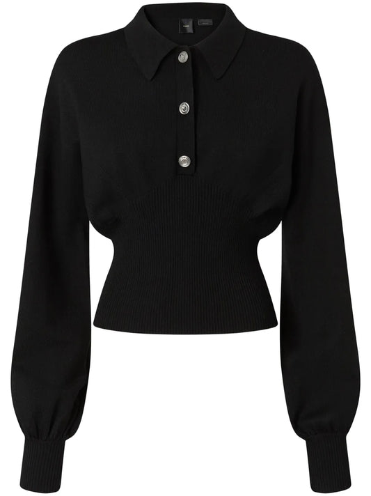 Ribbed Polo Top