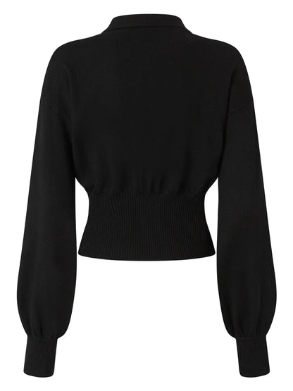 Ribbed Polo Top