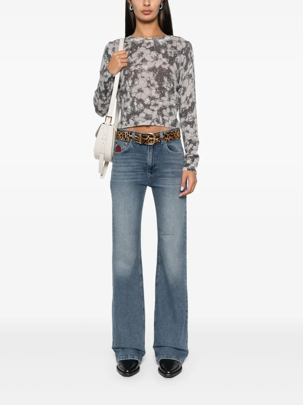 Floral-Jacquard Sweater